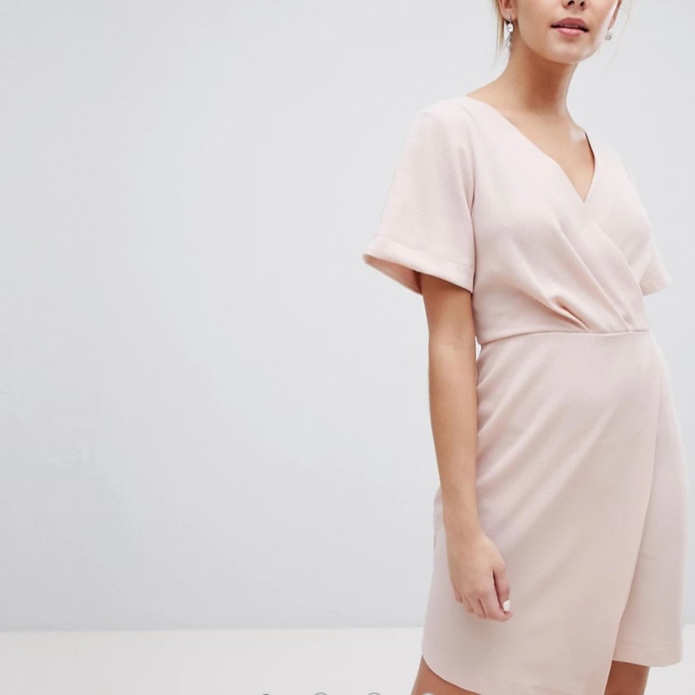 LIKE NEW Wrap Front Mini Shift Dress